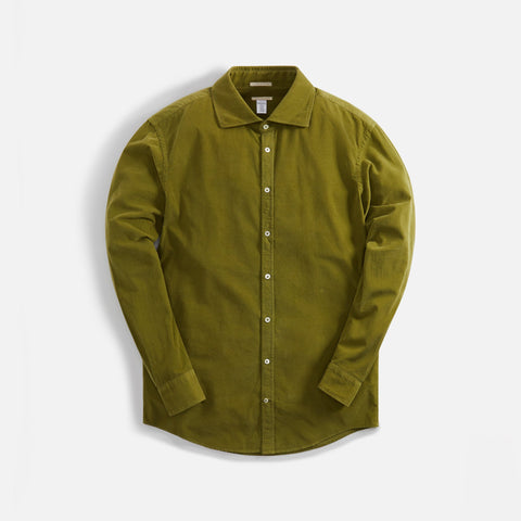 Massimo Alba Genova Cotton Corduroy Shirt - Olio
