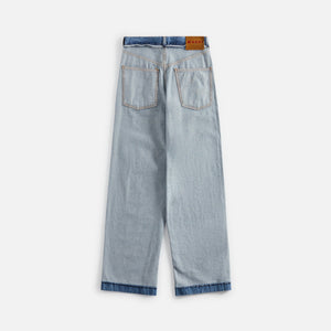Marni Stone Washed Blue Denim with Mohair - Iris Blue