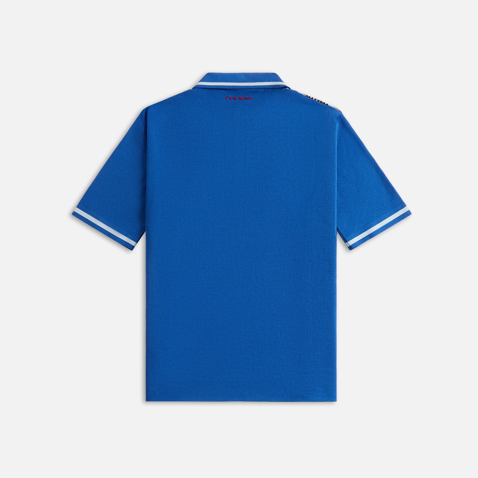 Marni Light Cotton Check Polo - Cigar