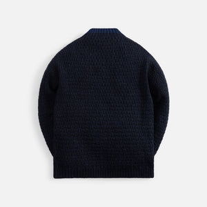 Marni Mouline Shetland Wool With Embroidered Logo - Ink