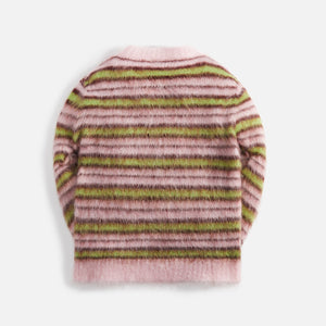 Marni Mix Yarn Mohair And Wool Crew Neck Long Sleeve Sweater - Apricot