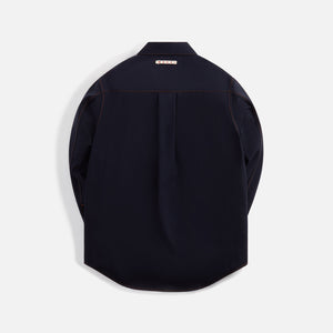 Marni Tropical Wool Shirt - Blublack
