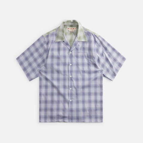 Marni Check Organic Cotton Poplin Shirt - Blumarine