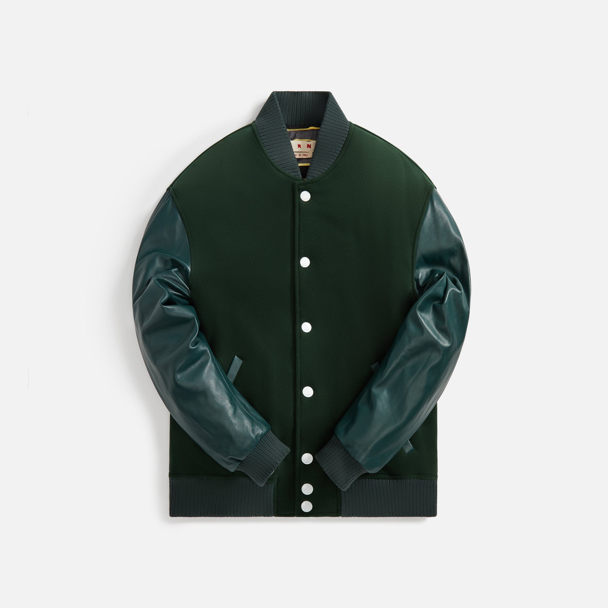 Marni Soft Wool Felt Jacket - Spherical Green – Kith Europe
