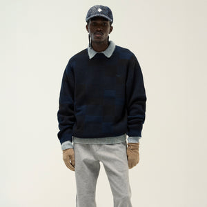 Kith Lewis Check Sweater - Nocturnal