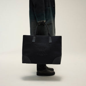 Kith Leather Trimmed Canvas Tote - Black PH