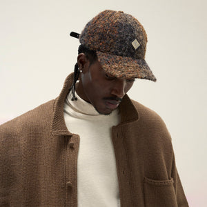 Kith Boucle Check Suede Brim Aaron Cap - Kindling