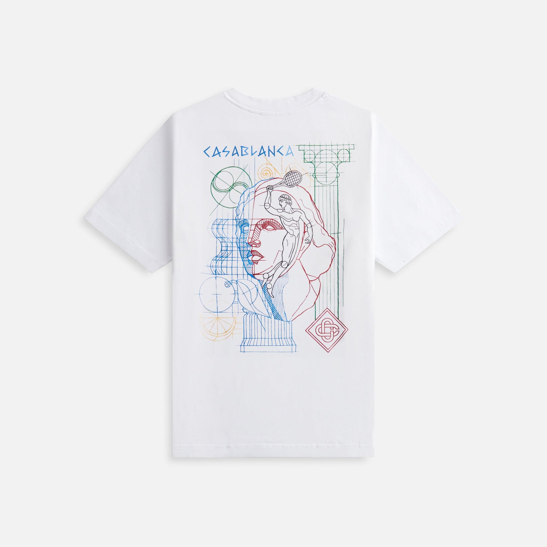 Casablanca Drawing Lab Screen Printed Tee - White