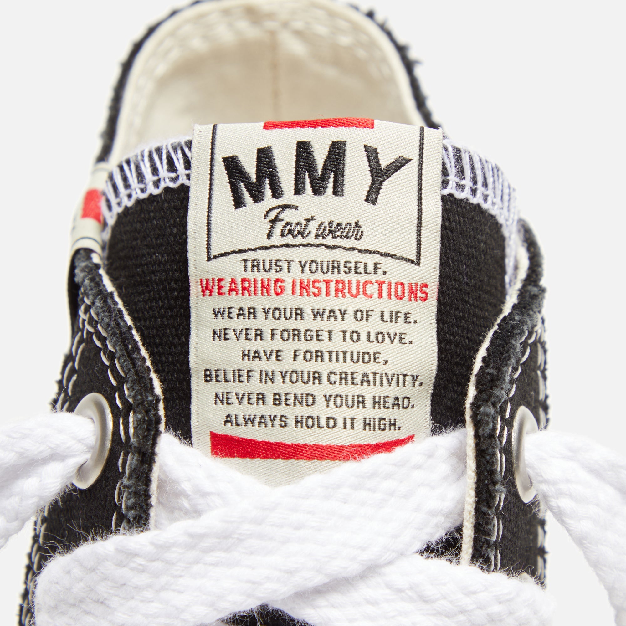 スニーカー MAISON MIHARA YASUHIRO 'Hank High' sneakers Black Maison MIHARA YASUHIRO ONLINE STORE（ミハラヤスヒロ