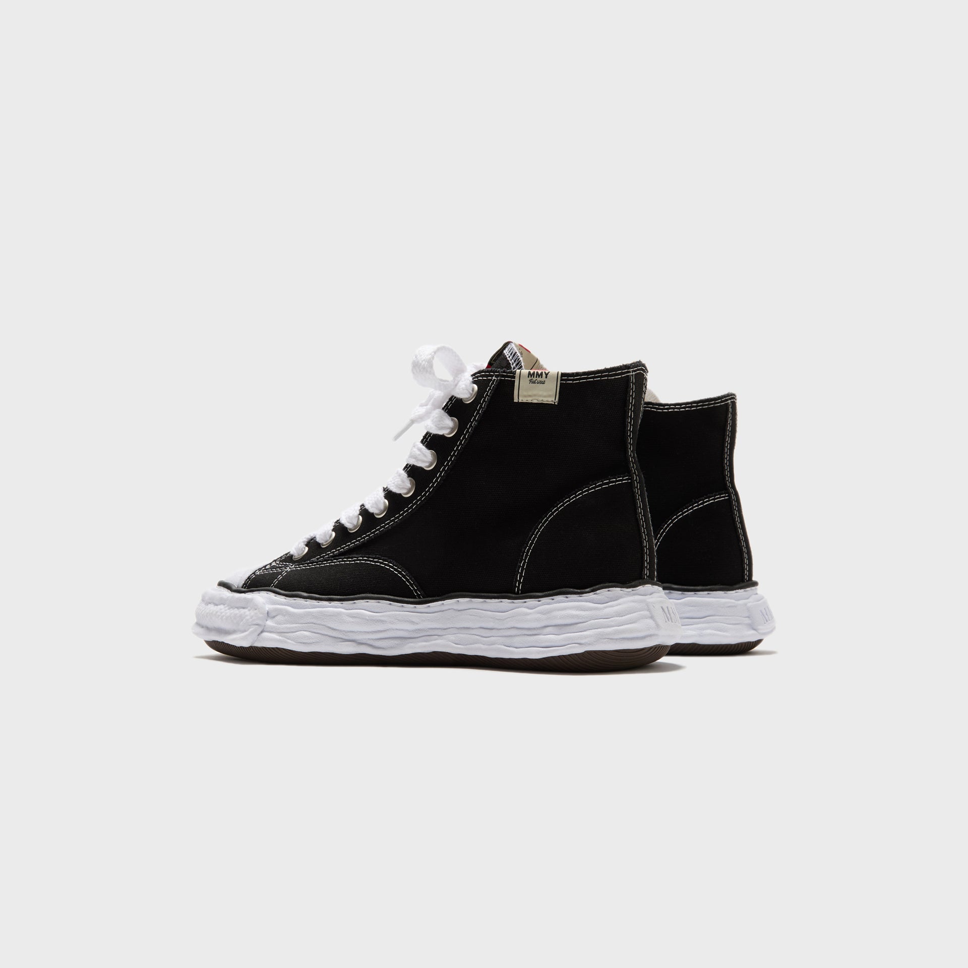 Mihara Yasuhiro PETERSON 23 Original Sole High-Top Sneakers - Black / White