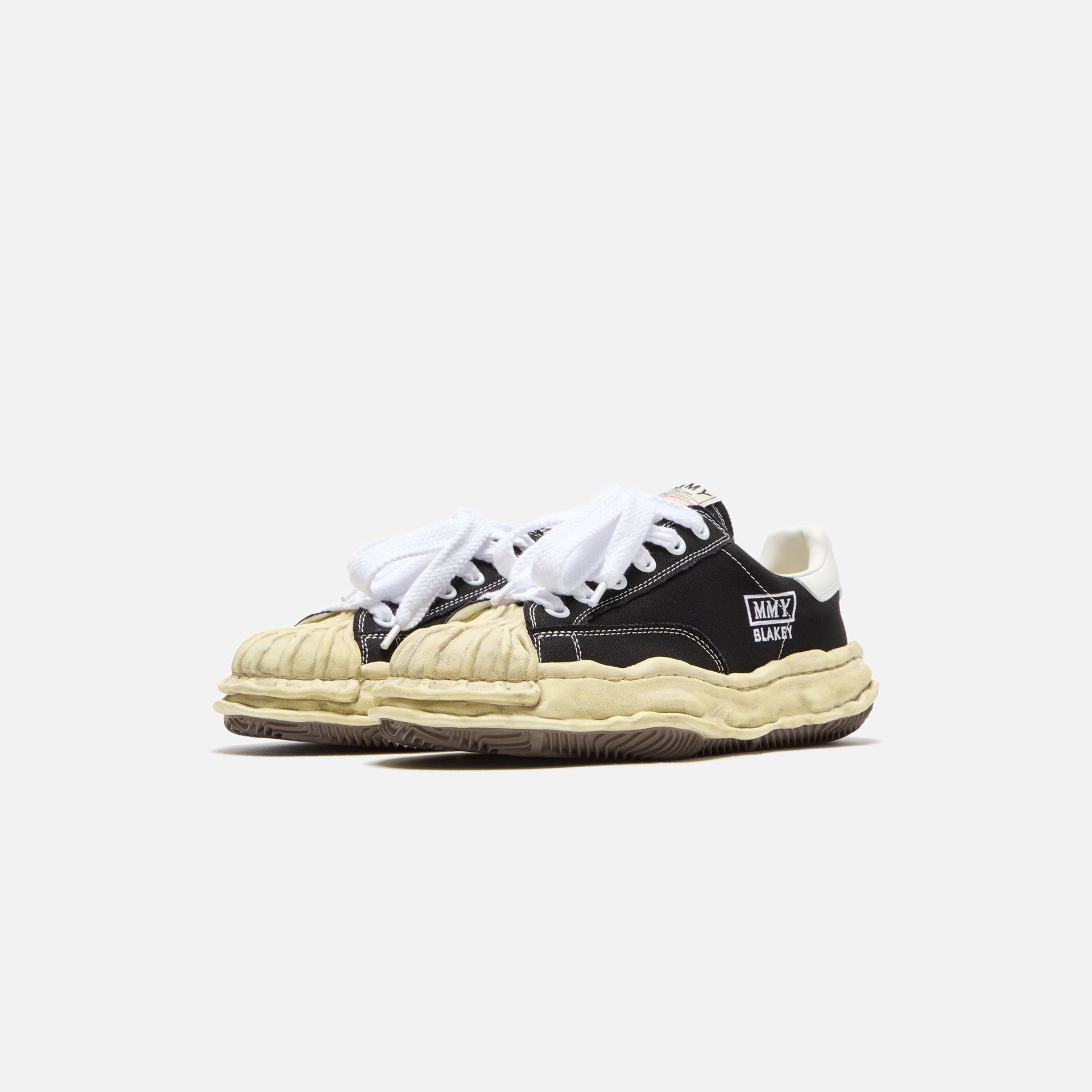 Mihara Yasuhiro Blakey Original Sole Canvas Low - Vintage Dyed Black