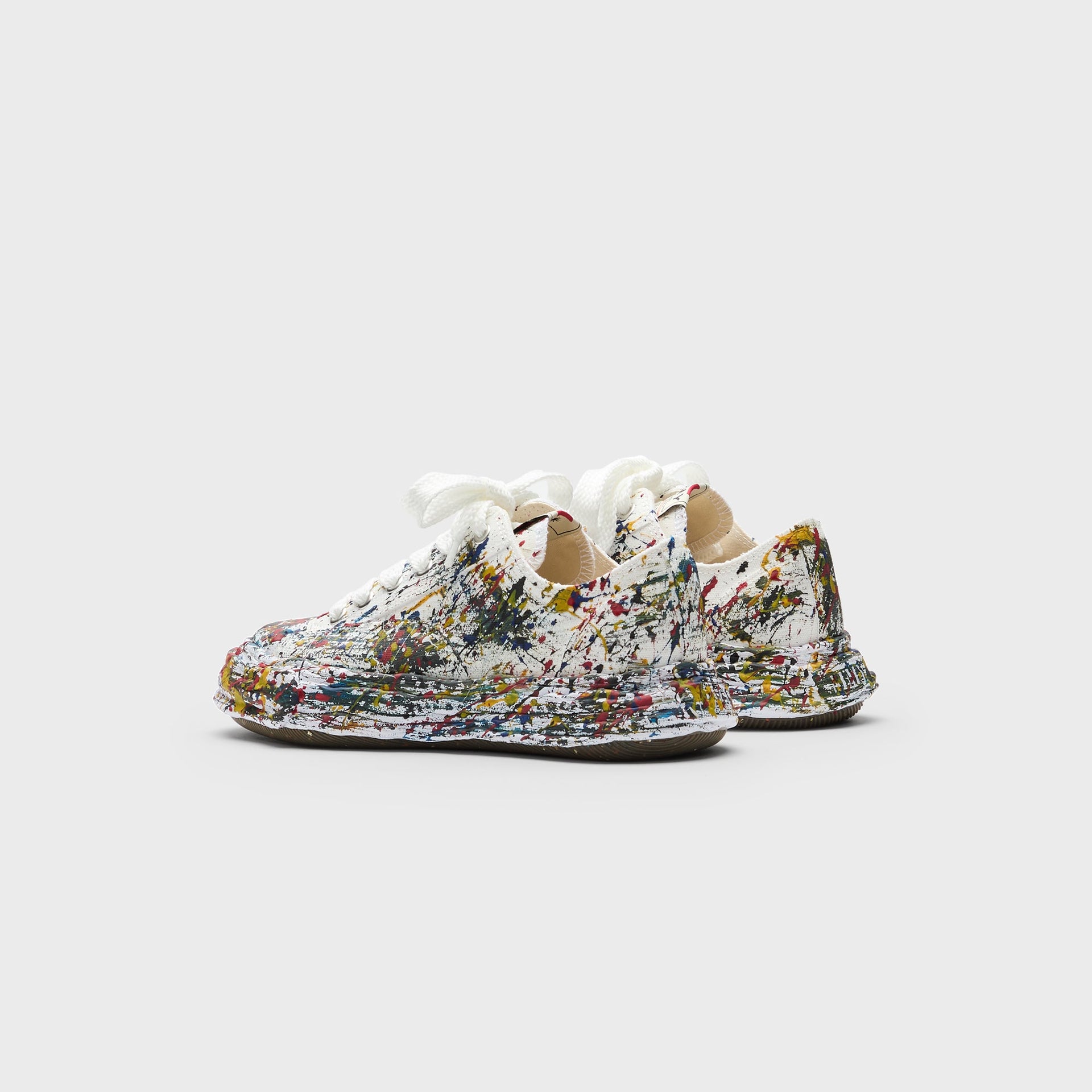 Mihara Yasuhiro Peterson 23 Original Sole Sputtering Canvas Low Top Sneaker - White