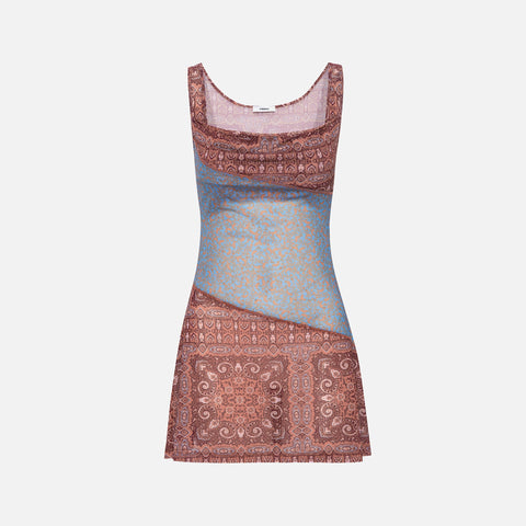 Miaou Ginger Dress - Periwinkle Paisley
