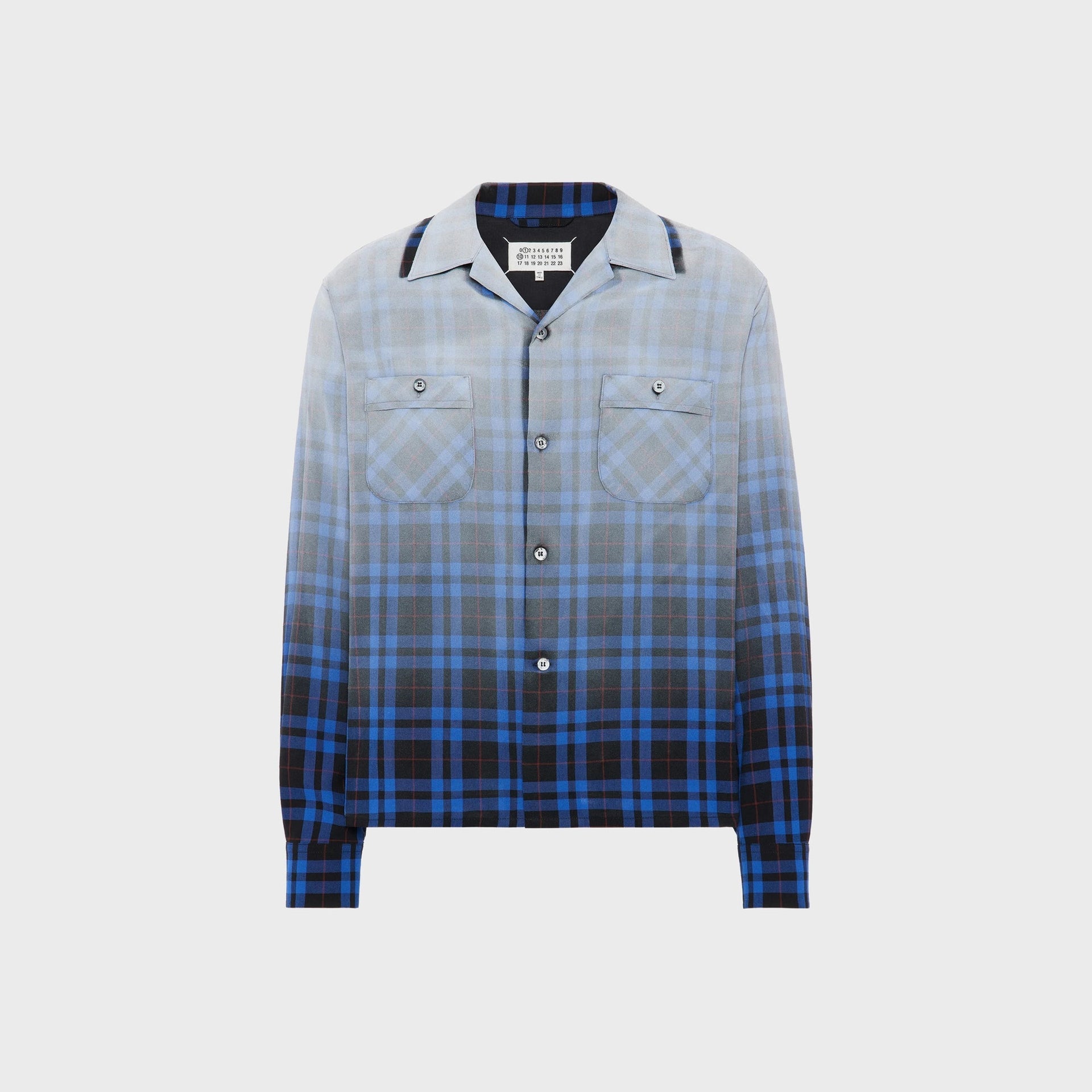 Maison Margiela Long Sleeve Shirt - Blue Tartan