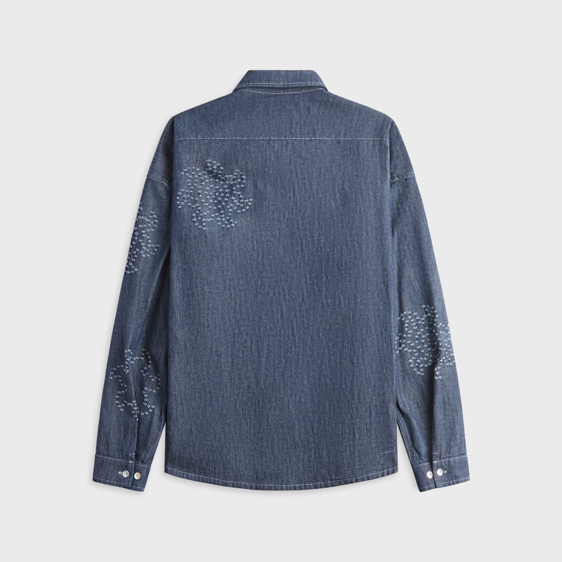 Marni Blue Chambray Oversized Shirt - Orion Blue