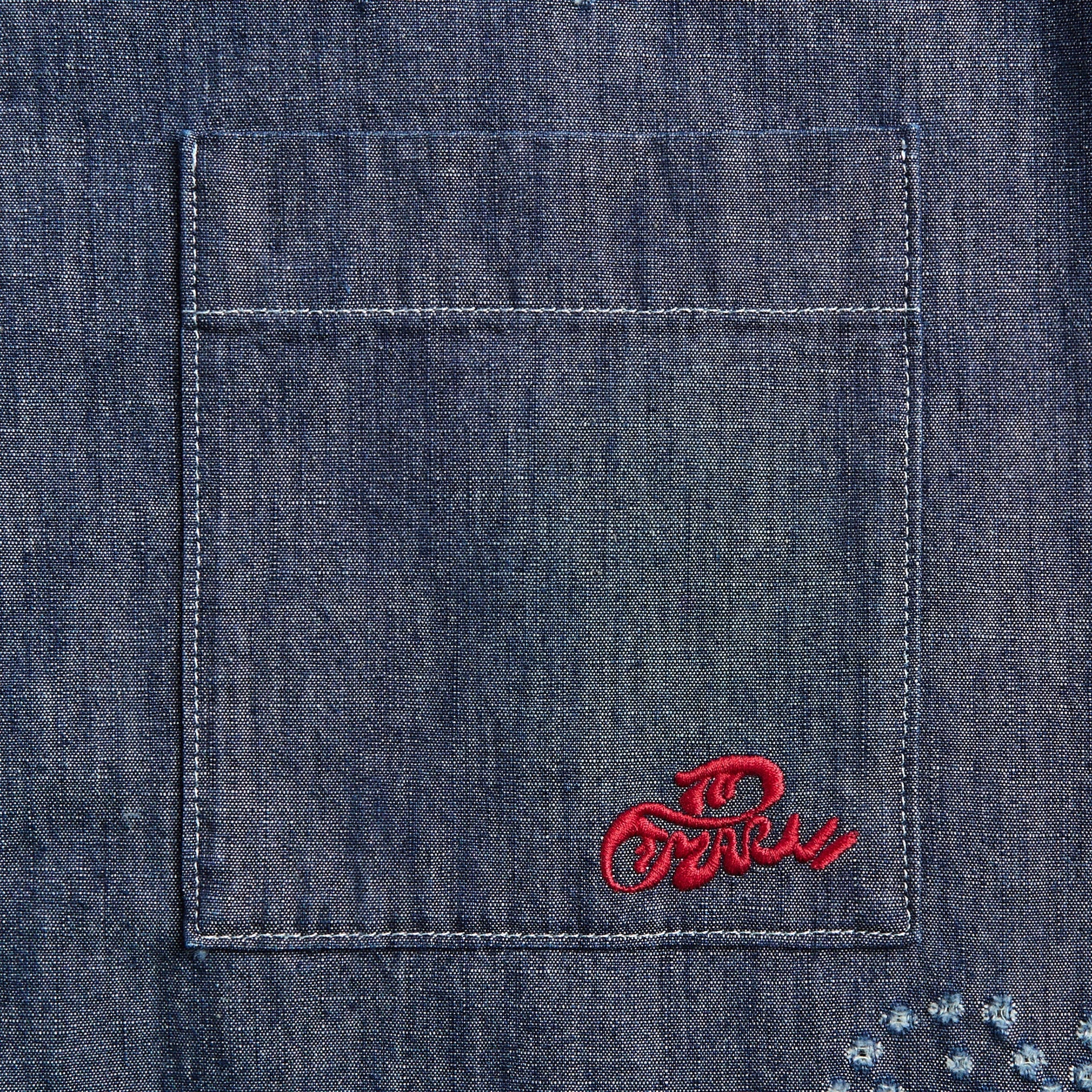 Marni Blue Chambray Oversized Shirt - Orion Blue