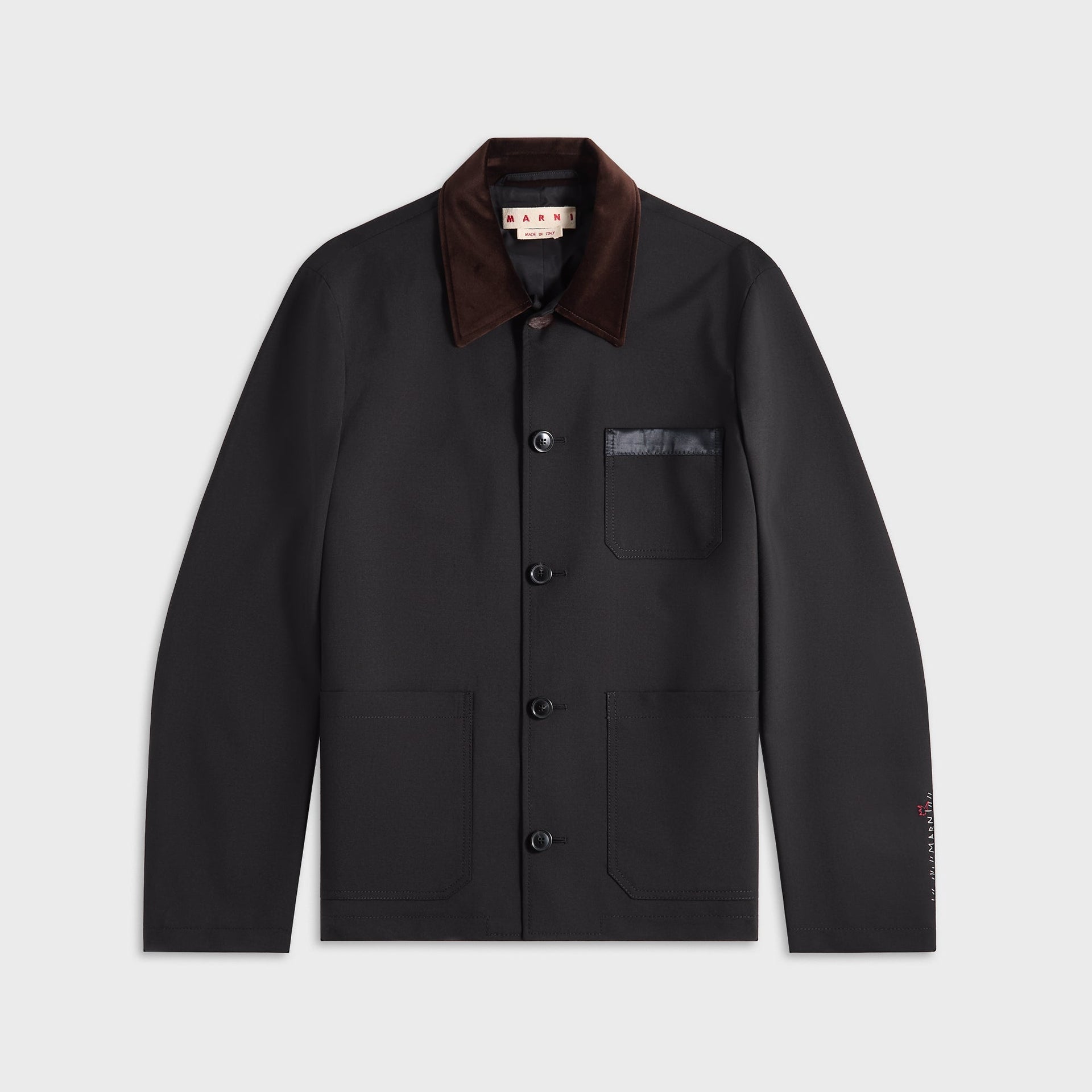 Marni Pocket Collar Jacket - Black