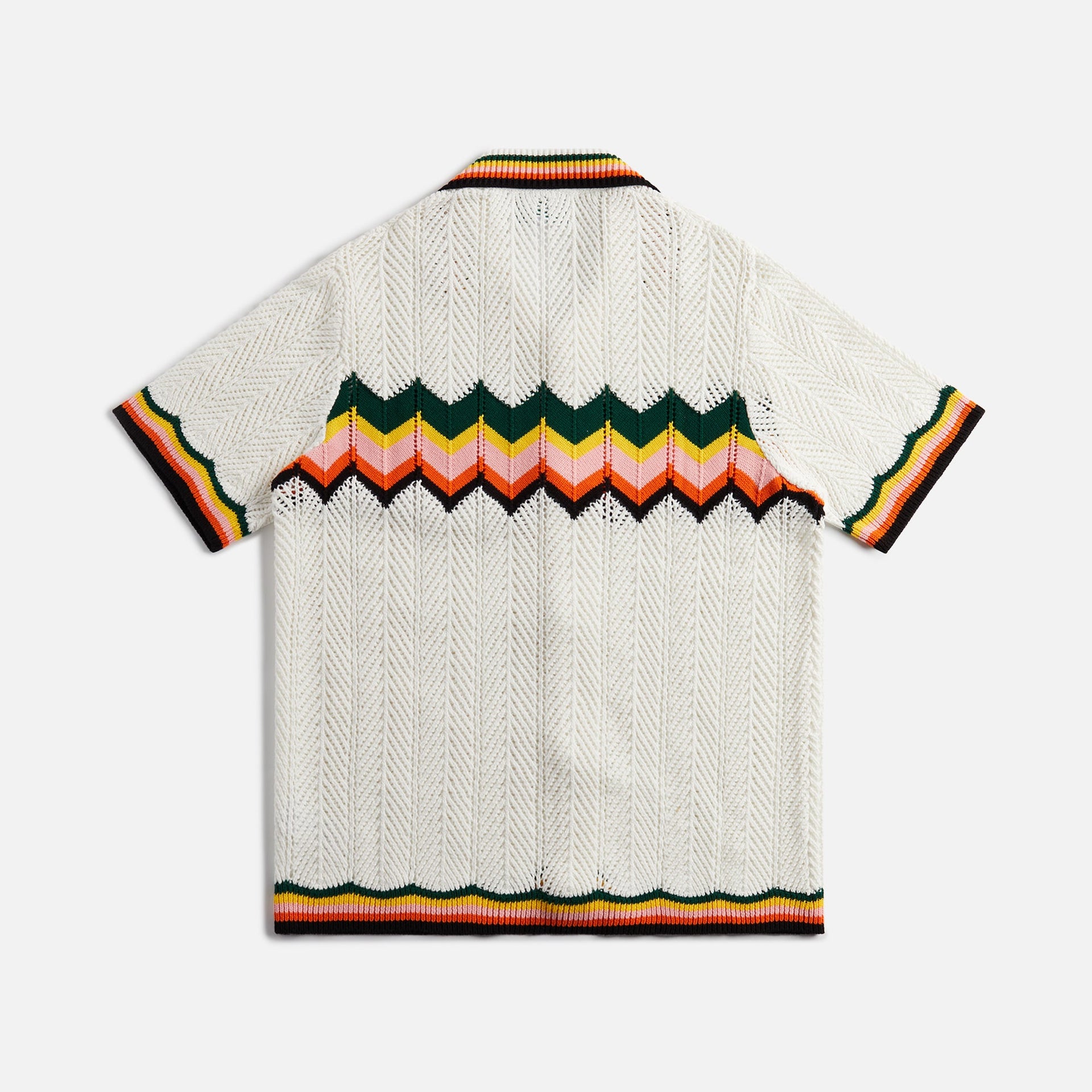 Chemise Casablanca en dentelle à chevrons - Blanc / Multicolore