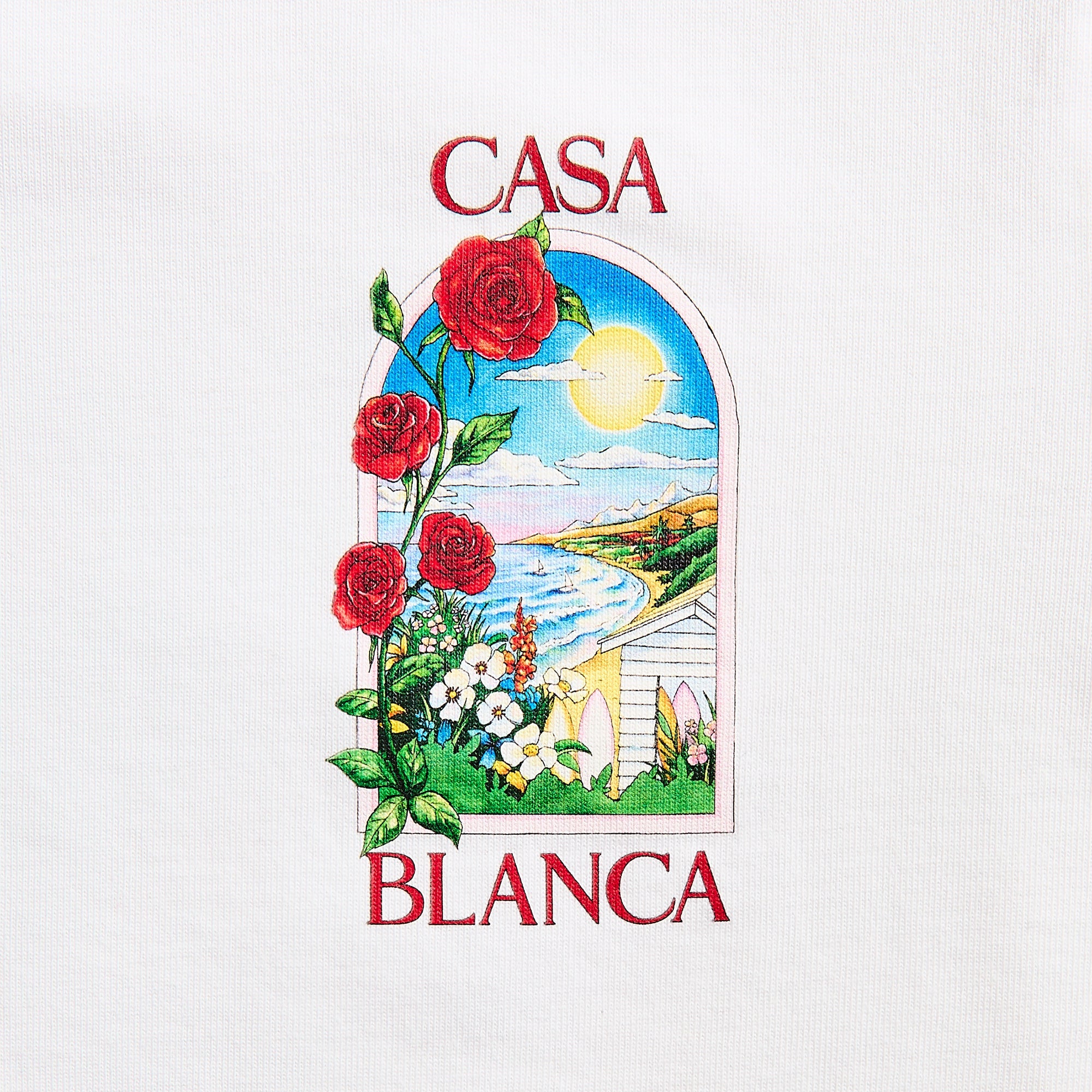 Tシャツ・カットソー CASABLANCA Men Tops 412920 MS25 JTS 001 WHITE Casablanca Diamond Logo Patch Tee - White – Kith