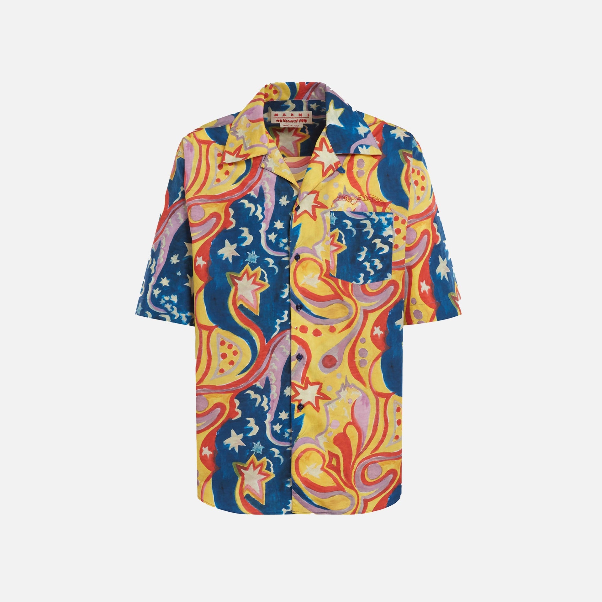 Marni x No Vacancy Inn Gatactic Paradise Poplin - Royal