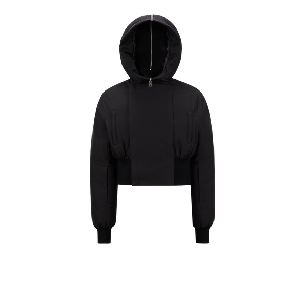 Alice様用Moncler Makaio RICK OWENS + Moncler Alice hooded appliquéd cotton-blend