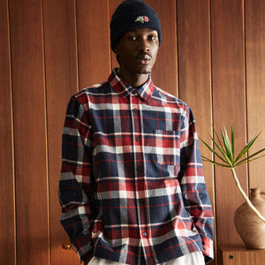 Kith Brushed Flannel Ginza Shirt - Nocturnal