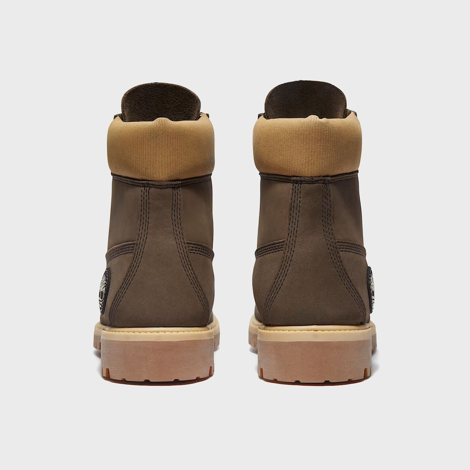 Timberland 6 Inch Lace Up Waterproof Boot - Dark Brown / Nubuck Olive