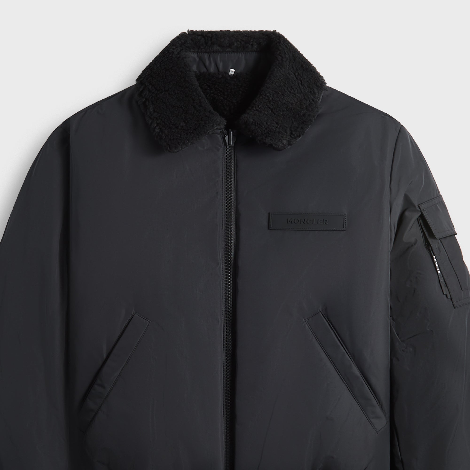 Kith Pinstripe Tricot Panelled Long Sleeve Tap In Polo - Stadium