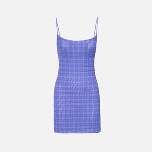 Miaou Anya Dress - Baby Plaid Periwinkle