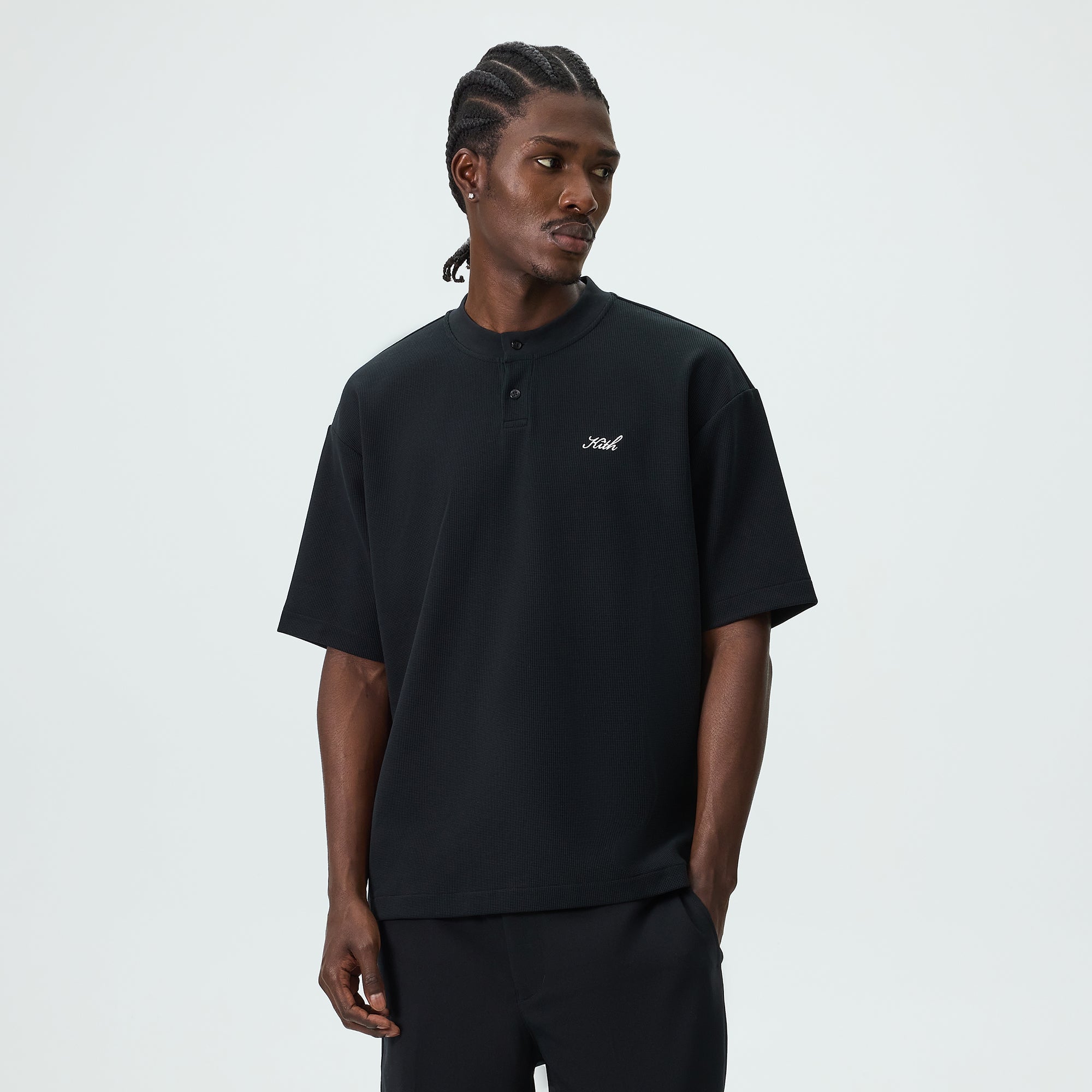 Kith Cupro Linen Thompson Camp Collar Shirt - Nocturnal – Kith Europe