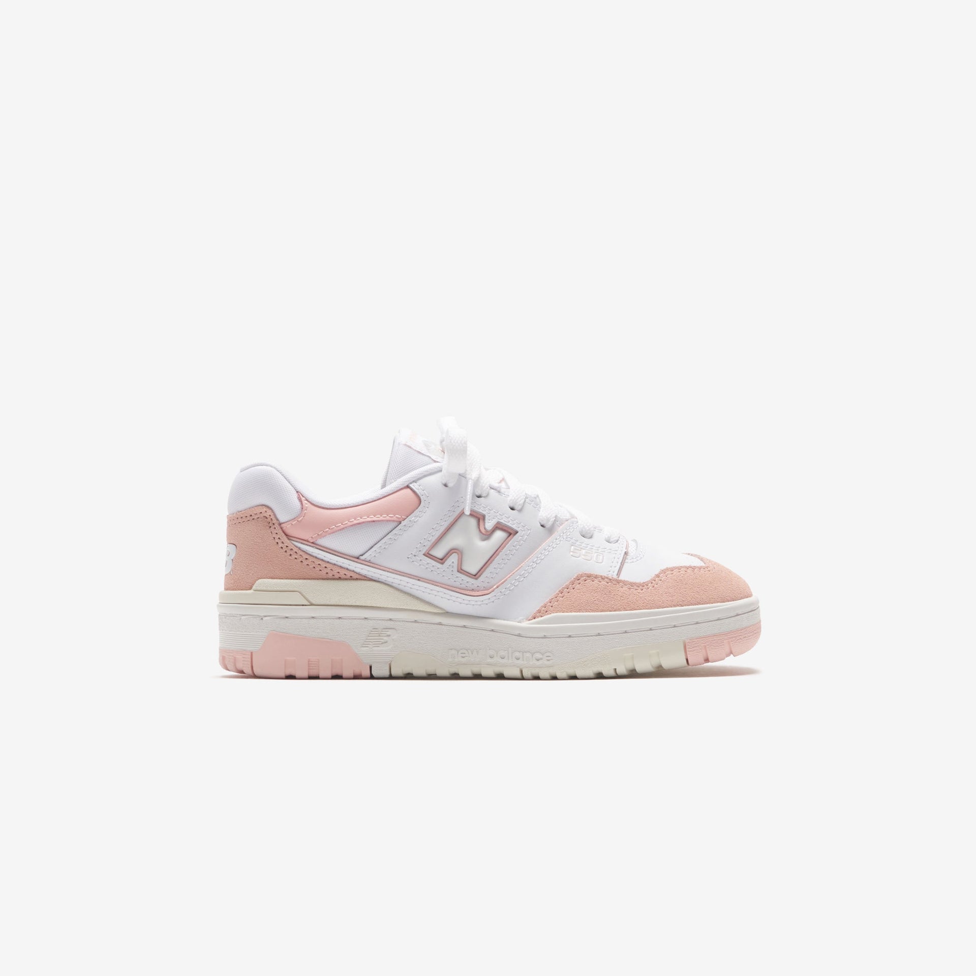 New Balance Grade School 550 - White / Pink Haze