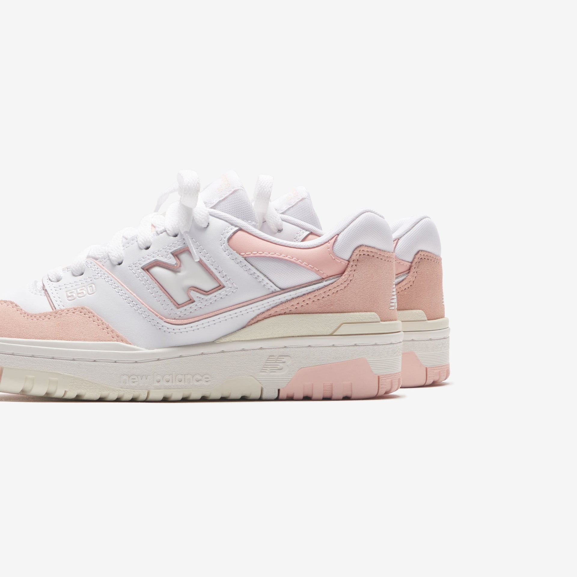 New Balance Grade School 550 - White / Pink Haze