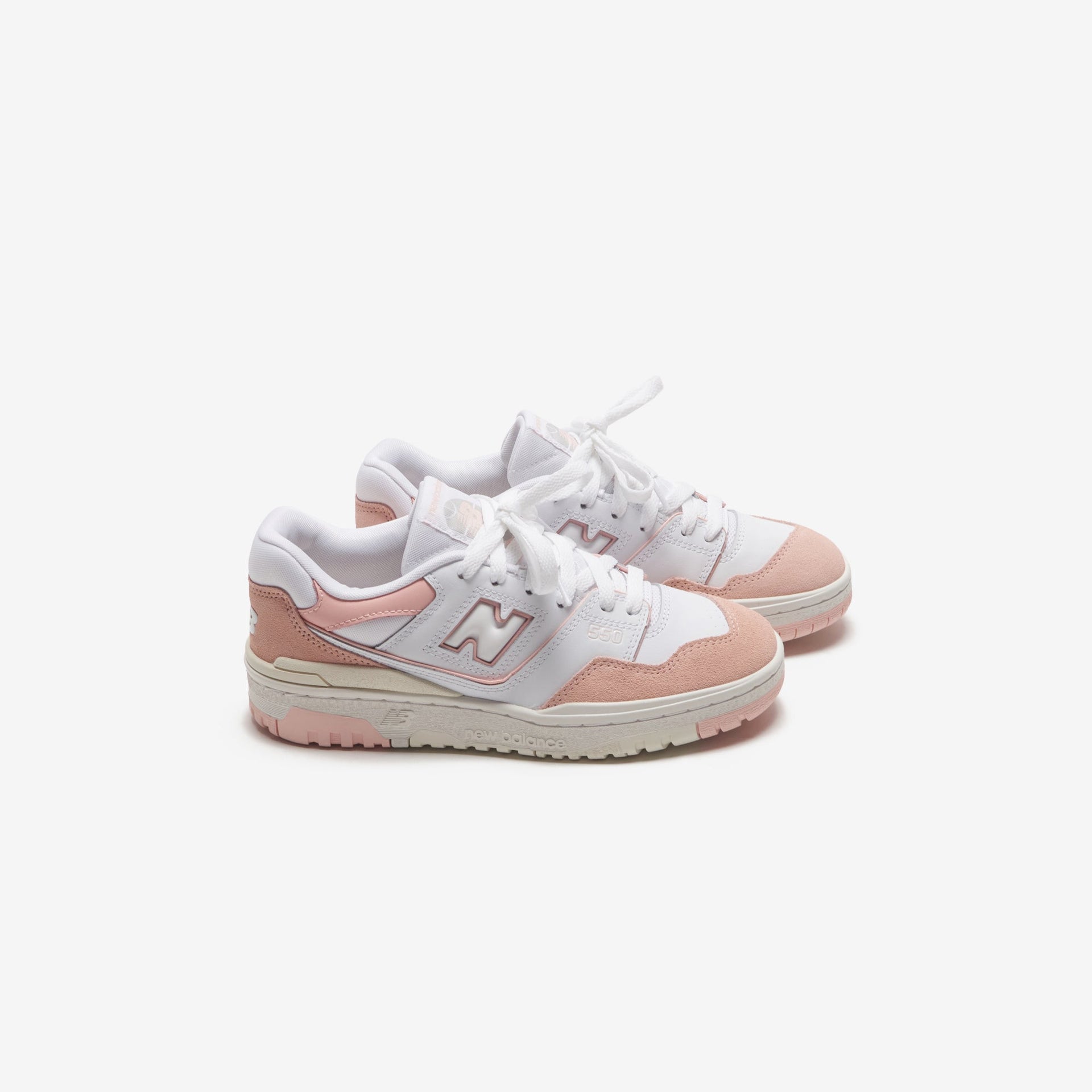 New Balance Grade School 550 - White / Pink Haze