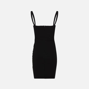 Nensi Dojaka Mini Asymmetrical Panel Dress - Black