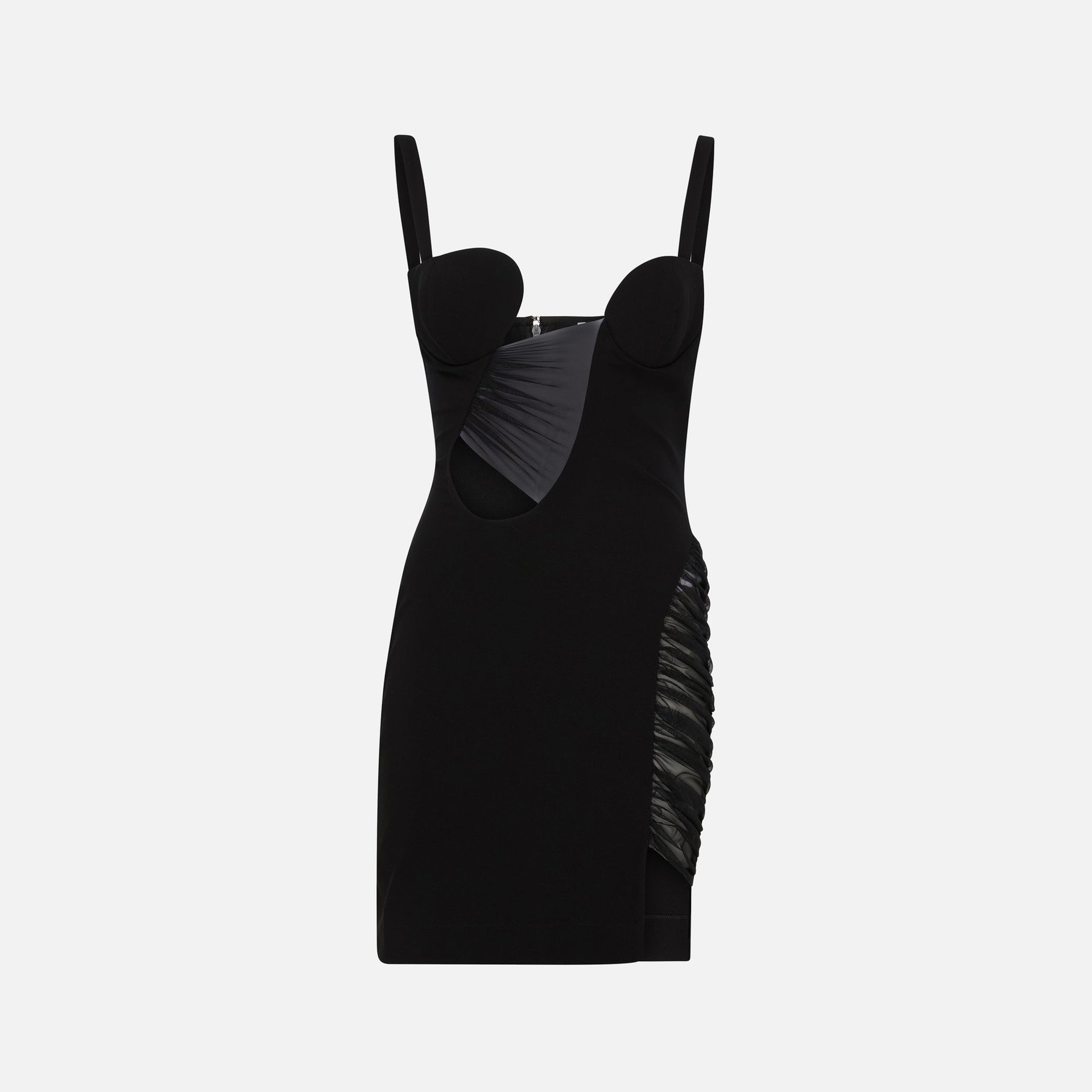Nensi Dojaka Mini Asymmetrical Panel Dress - Black Kith Europe Nensi Dojaka Mini Asymmetrical Panel Dress - Black Kith Europe