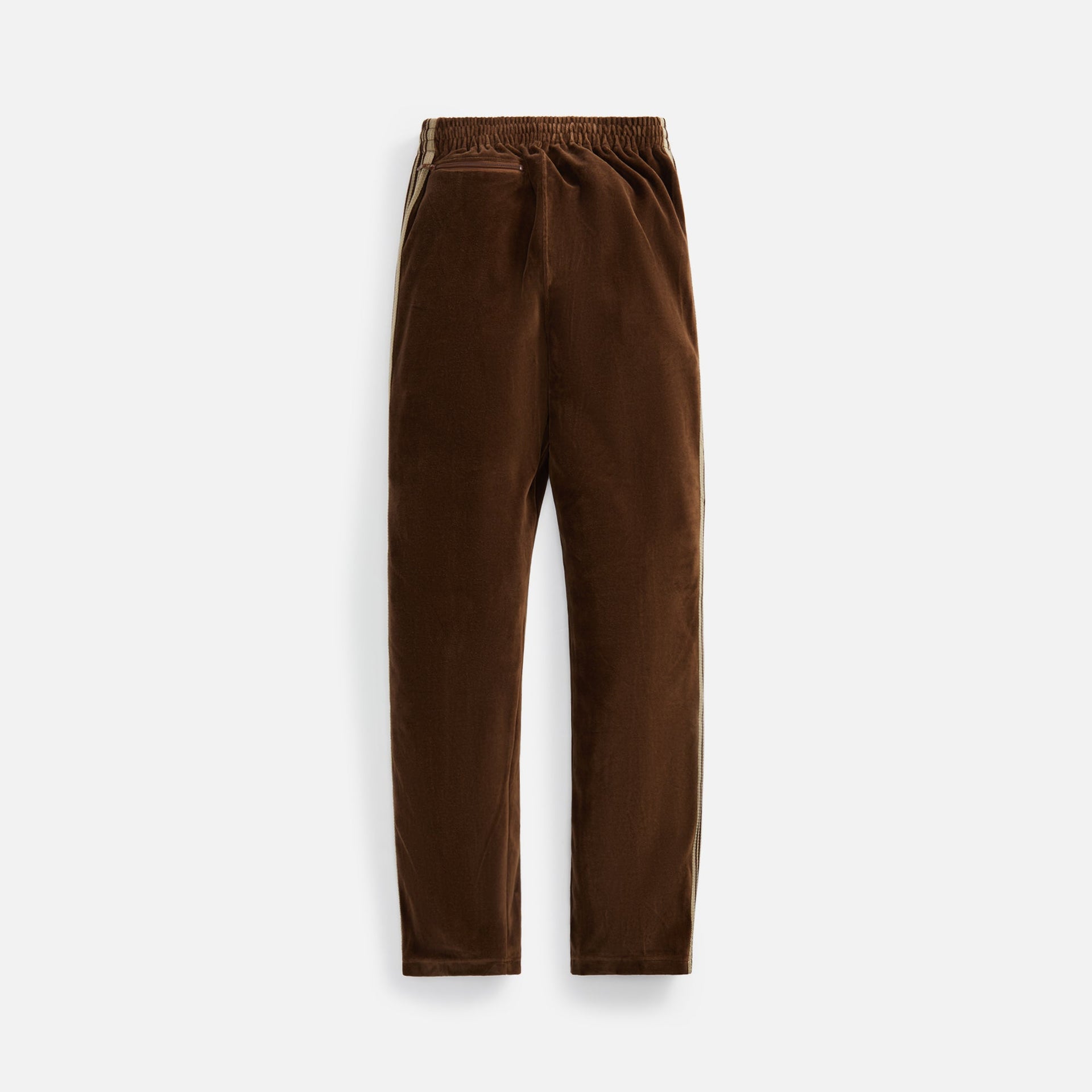 Needles Narrow Velour Track Pant - Brown