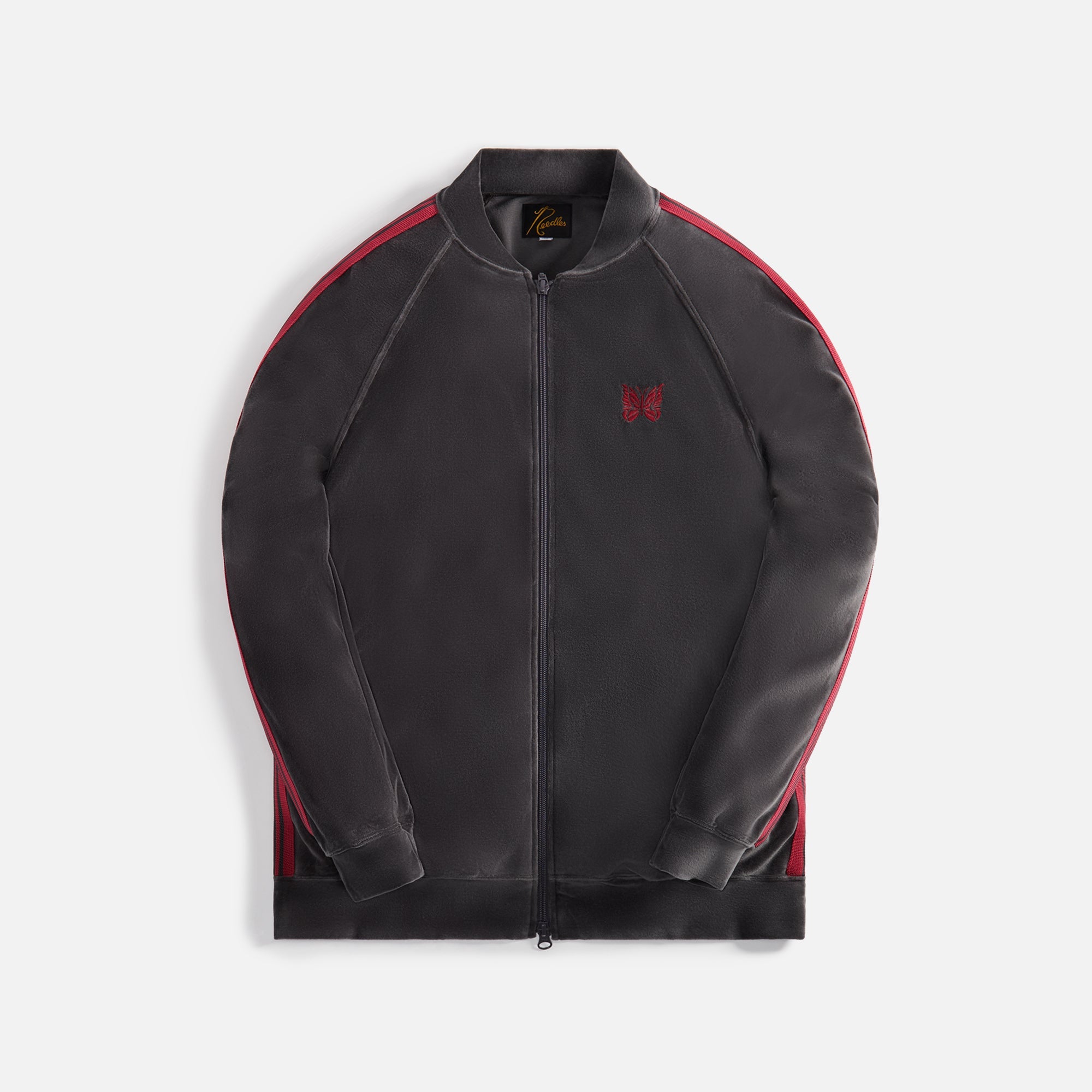 Needles R.C. Track Jacket - Velour Charcoal – Kith Europe