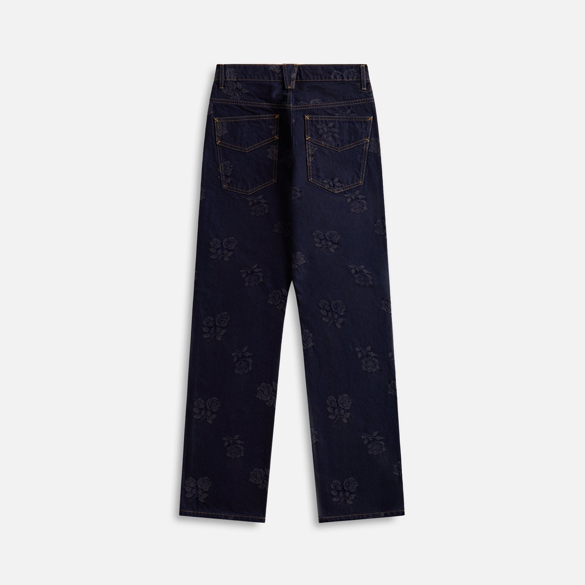 Needles Straight Jean 13Oz Denim Rose Jacquard - Indigo