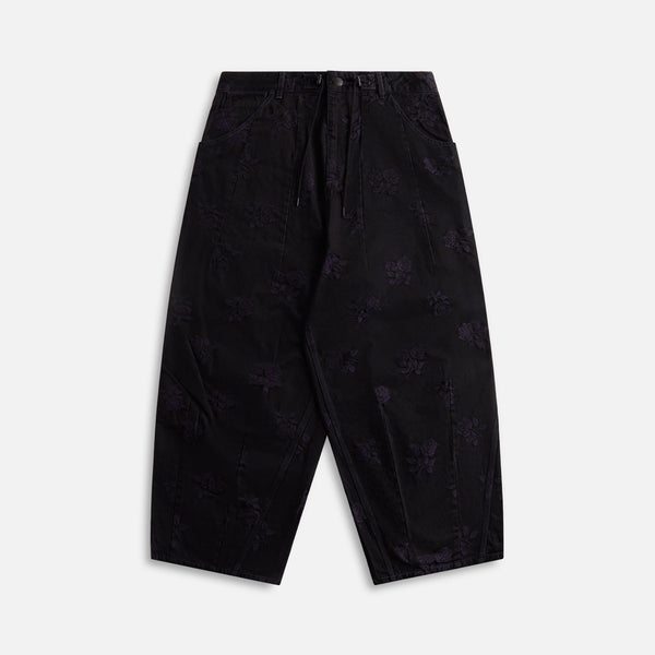 Needles H.D. Pant Painter 10Oz Denim Rose Jacquard - Black – Kith