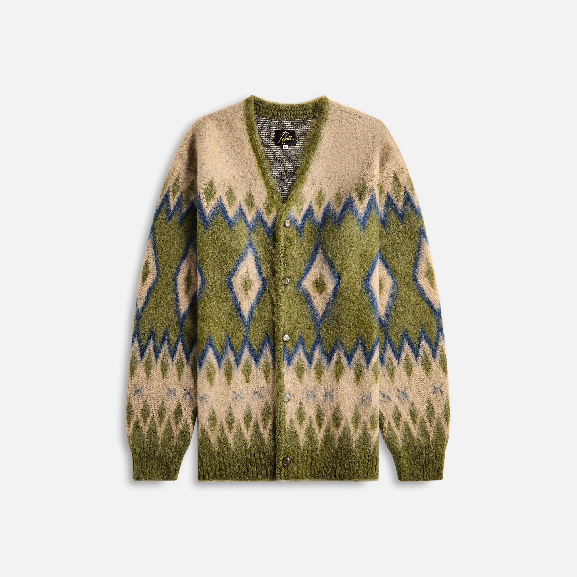 Needles Mohair Cardigan Diamond - Olive – Kith Europe