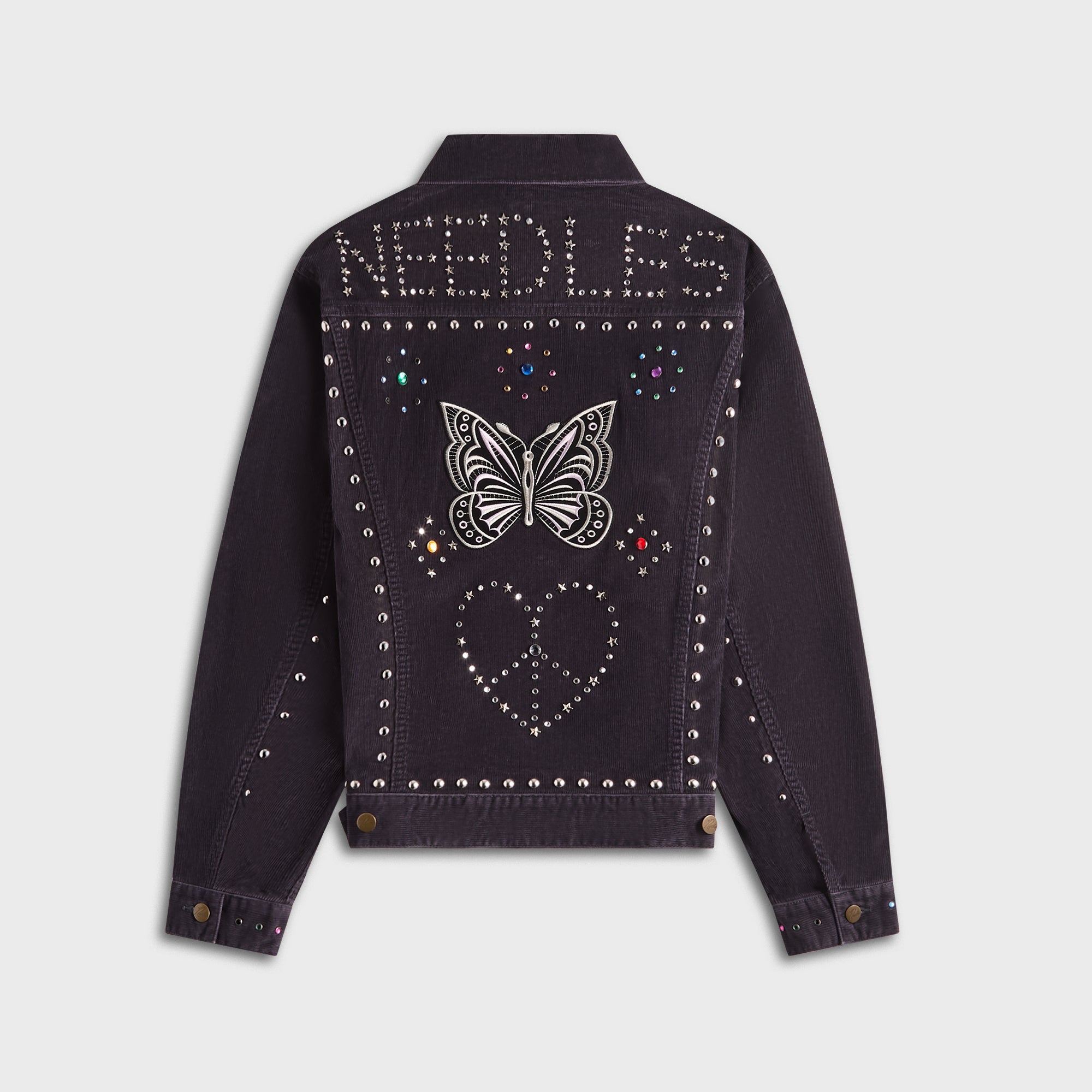 Needles M.W. Jean Jacket 13Oz Denim Rose Jq. - Black – Kith Europe Needles M.W. Jean Jacket 13Oz Denim Rose Jq. - Black – Kith Europe