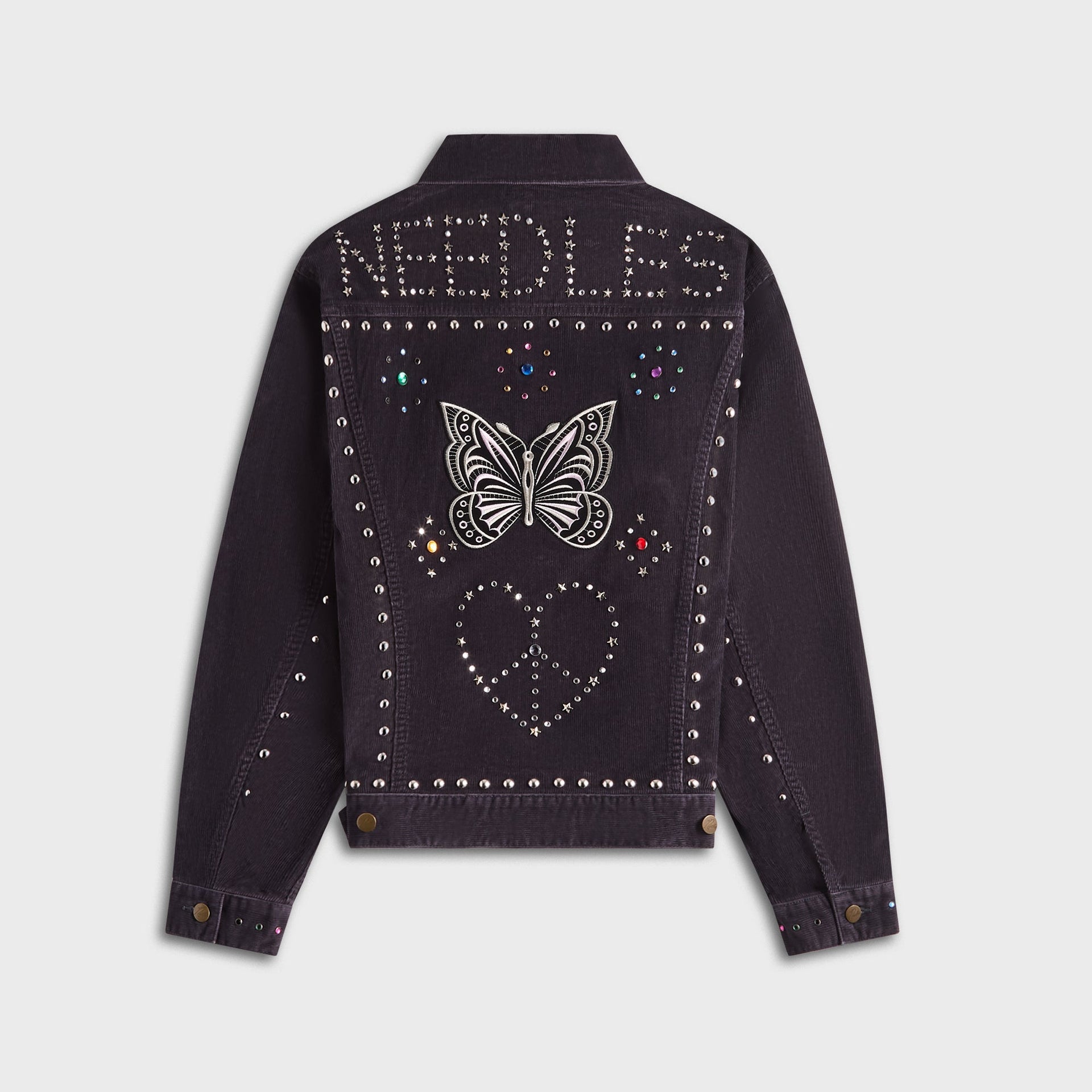 Needles Studded 14W Corduroy Jean Jacket  - Black