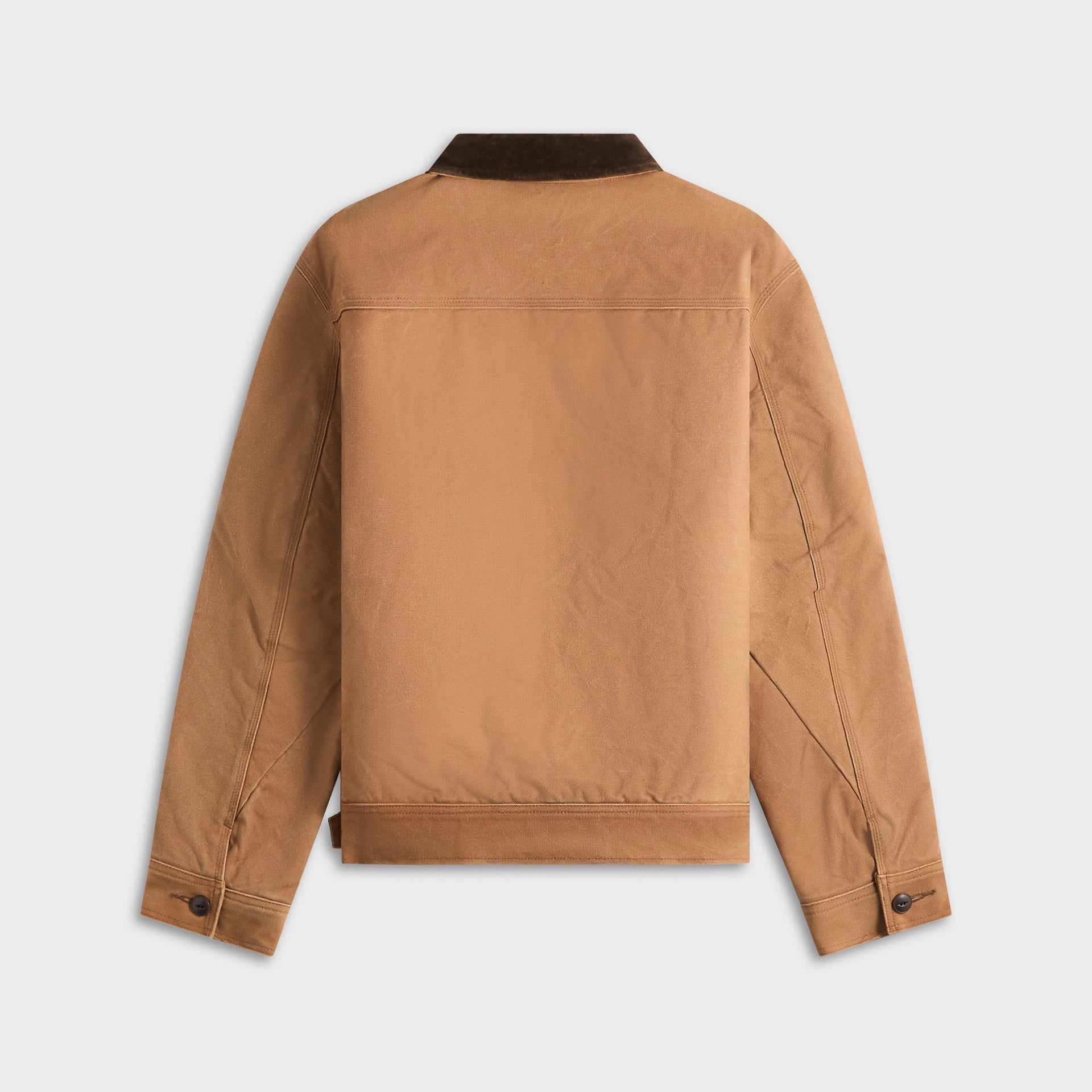 Needles Zipped Work Jacket - Duck Canvas / Kakishibu Paint / Dark Brown