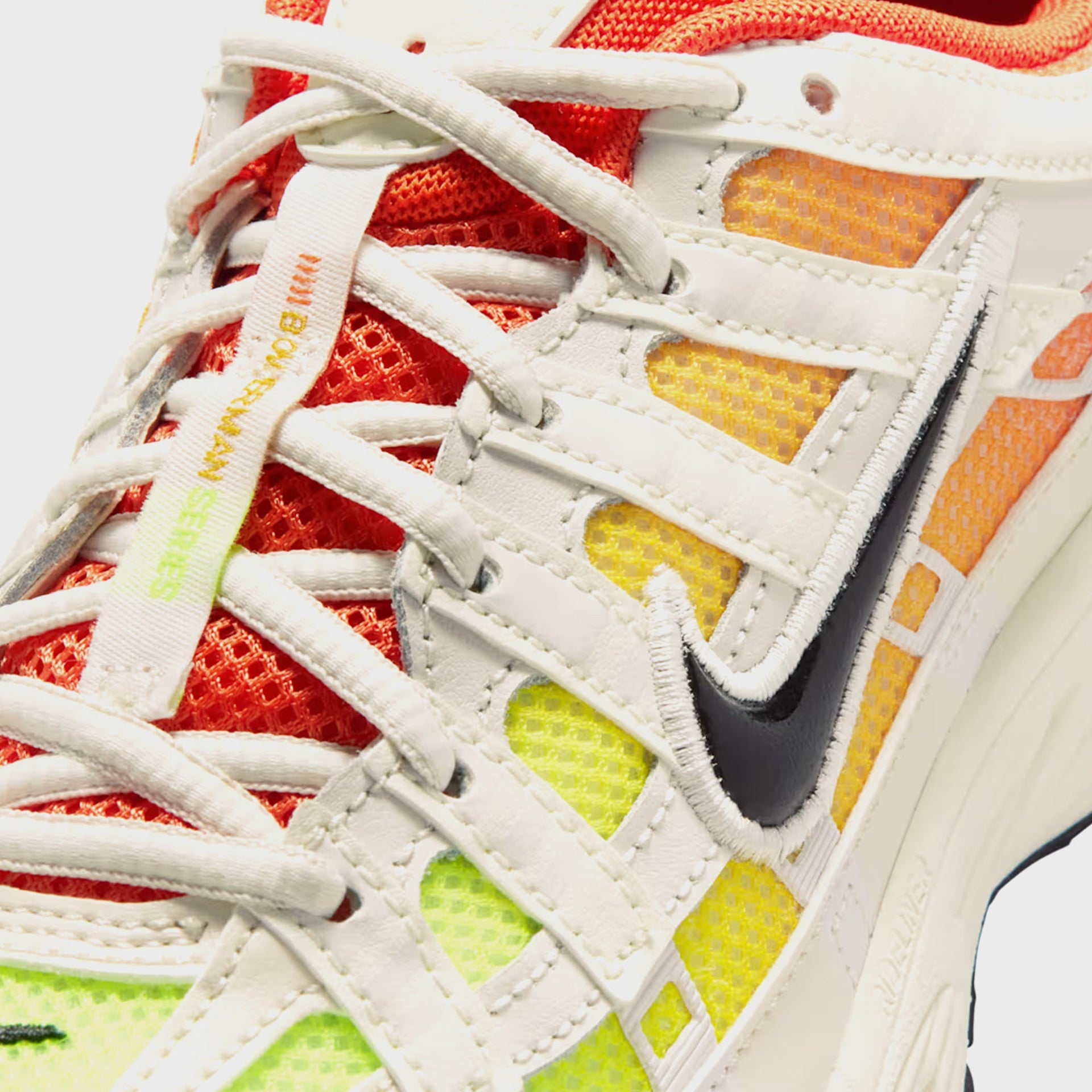 Nike GS P-6000 Fade - Sail / Black / Cosmic Clay / Volt Ice