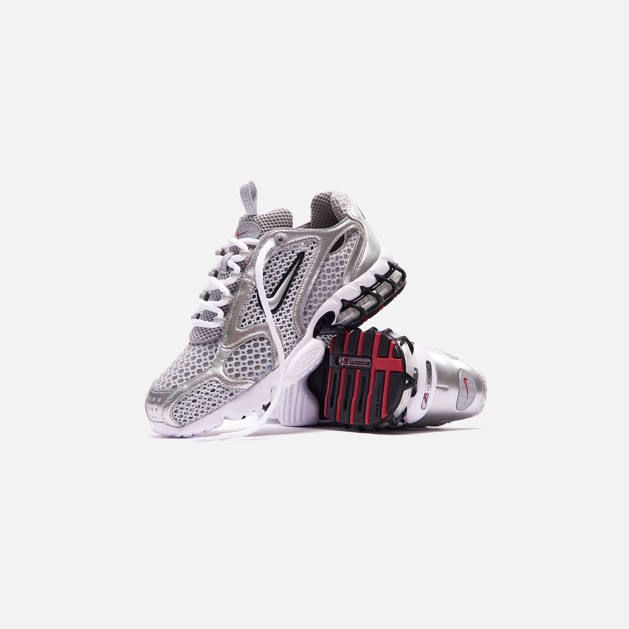 nike zoom spiridon cage 2 metallic silver