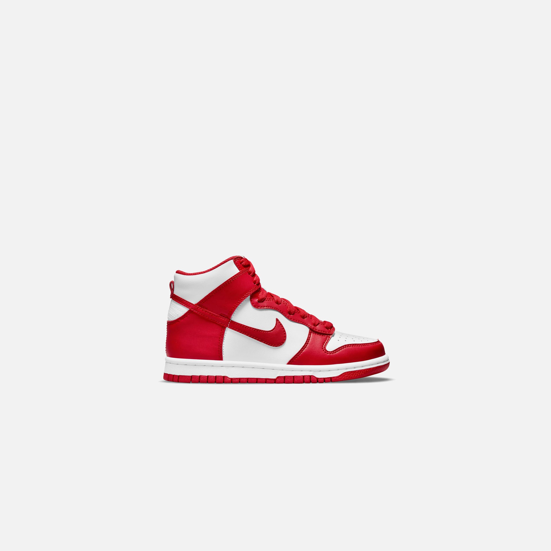 Nike GS Dunk High - White / University Red