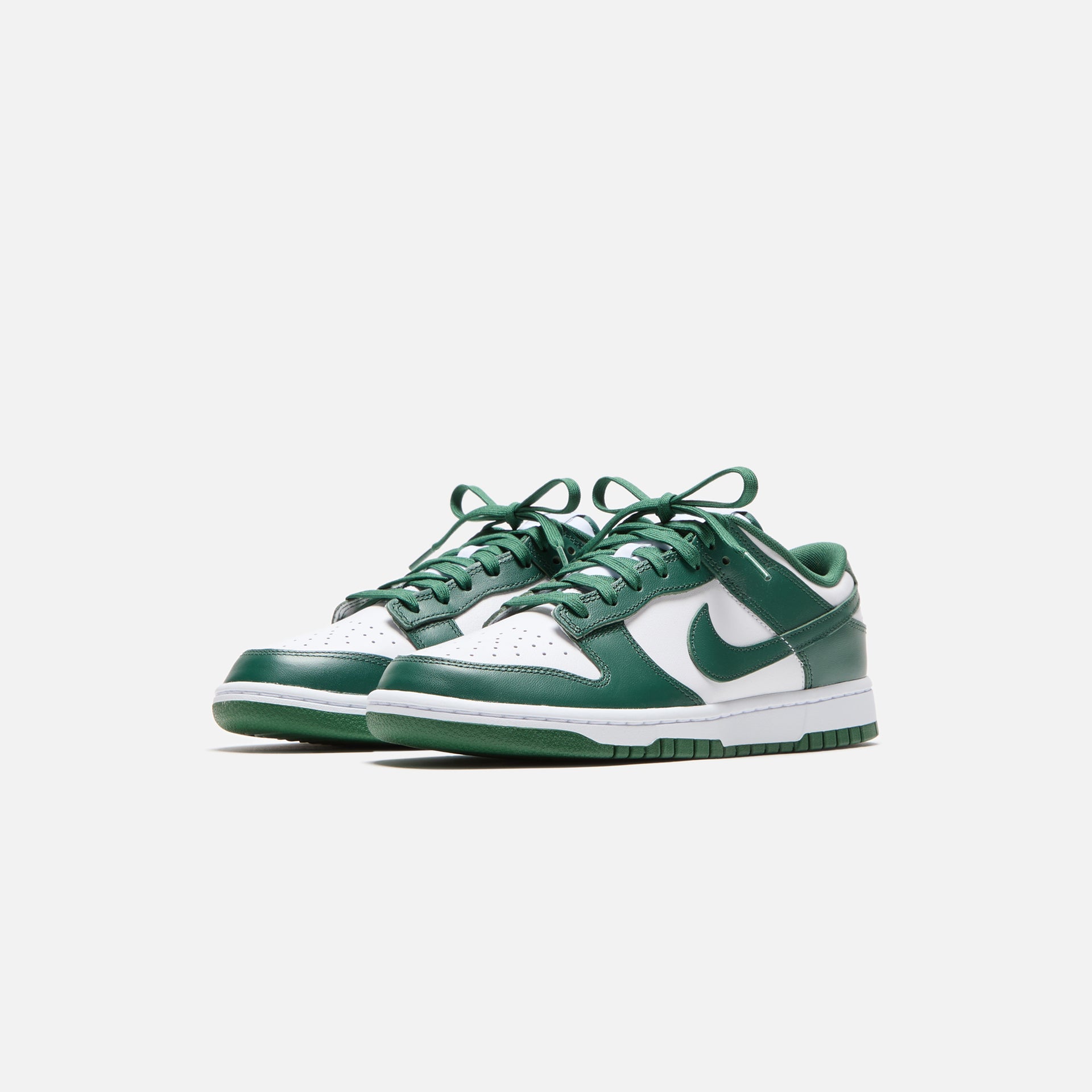 Nike Dunk Low Retro - White / Team Green / Total Orange