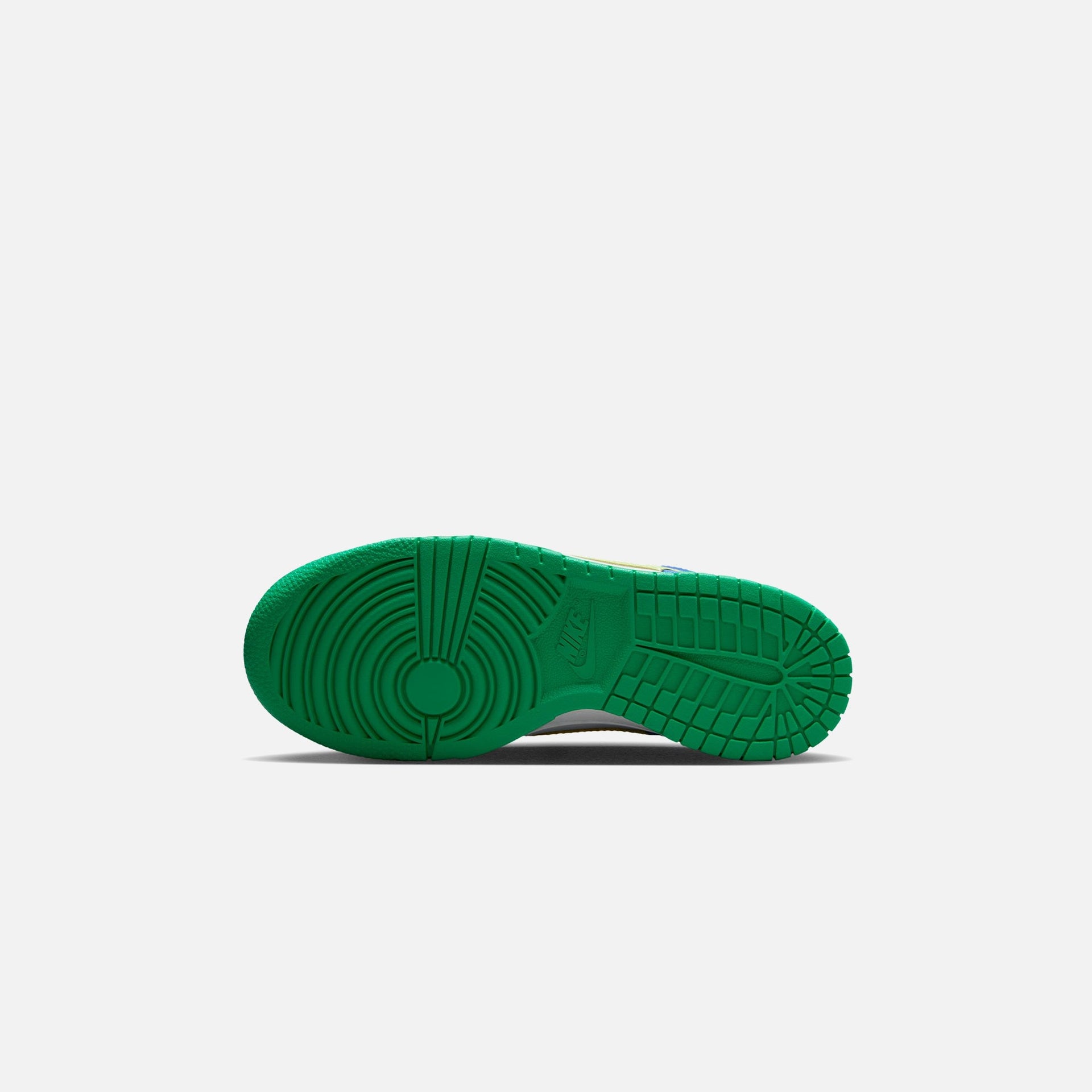 Nike Grade School Dunk Low - White / Light Lemon Twist / Stadium Green