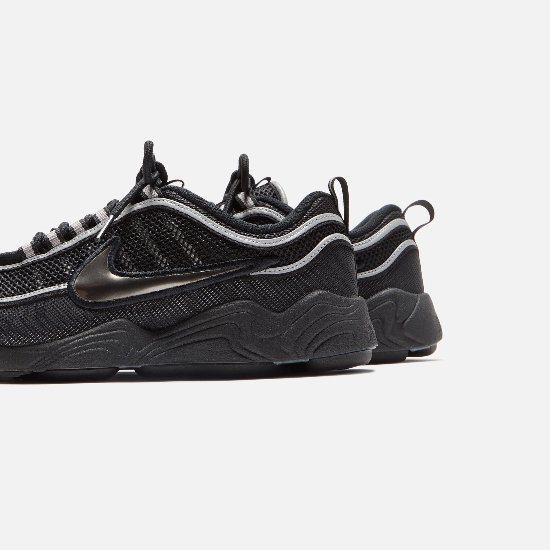 Nike Air Zoom Spiridon - Black / Metallic Silver / Sport Red