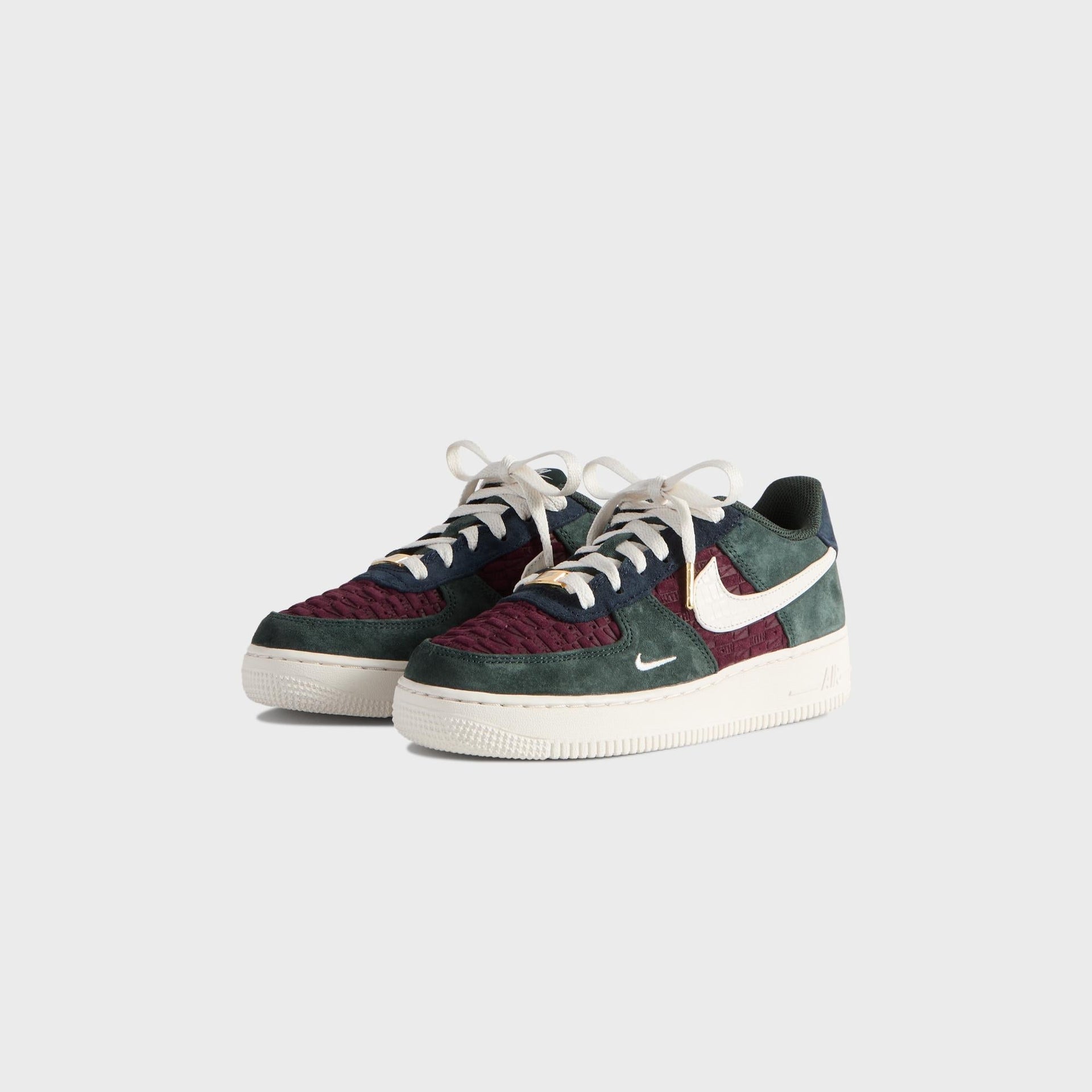 Kith for Nike GS Air Force 1 Low Lace - Night Maroon / Phantom